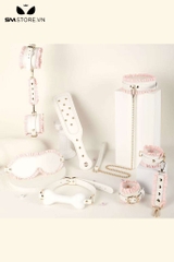 SMT3007 - Bộ 6 món cố định tư thế hầu gái viền bèo nhún và đinh tán