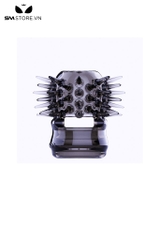 SMT798 - Vòng đeo dương vật silicon có gai màu đen dài 48mm