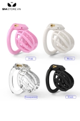 SMT2679 - Khóa dương vật bằng nhựa tổ ong mini có 4 vòng