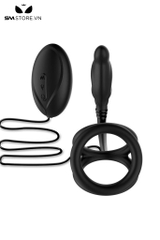 SMT2915 - Vòng đeo dương vật mix kèm máy rung hậu môn dài 128mm