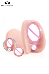 SMT2563 - Âm đạo giả silicon mềm dài 17cm có nhiều hạt nổi trong