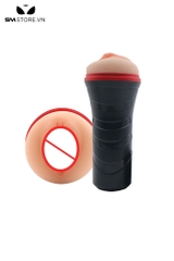 SMT2431 - Cốc thủ dâm silicon hình âm đạo giả dài 22cm tháo rời được