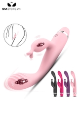 SMT2856 - Máy rung hai đầu silicon có 10 chế độ sạc điện dài 18cm