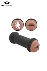 SMT578 - Cốc thủ dâm silicon 2 dầu dài 21cm cầm tay không rung
