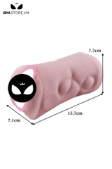 SMT482 - Hậu môn giả và âm đạo silicon mềm dẻo dài 15.7cm
