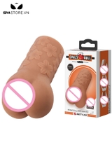 SMT2572 - Âm đạo giả họa tiết bông hoa chất liệu silicon dài 16cm