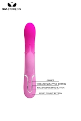 SMT1496 - Dương vật giả Pretty love rung xoay 7 tần số có 2 nhánh