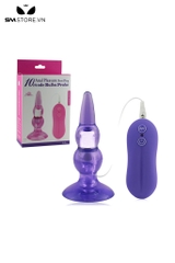 SMT1972 - Máy rung hậu môn gắn tường bằng silicon mềm dài 11.6cm