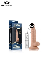 SMT816 - Dương vật giả chất liệu silicon dài 19cm với 3 tần số rung
