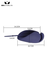 SMT434 - Sounding rung niệu đạo silicon mềm dài 13cm màu xanh