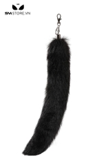 SMT195 - Đuôi cáo lông một màu có gắn móc treo