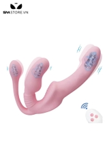 SMT1541 - Dương vật giả 3 đầu dành cho les điều khiển từ xa