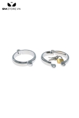 SMT270 - Còng tay tình yêu khóa tay chân oval kim loại có 4 size