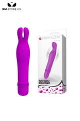 SMT2538 - Máy rung 10 tần số tai thỏ Pretty Love silicon dài 136mm