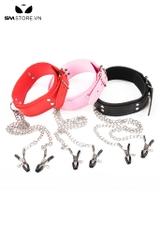 SMT2464 - Xích cổ SM mix kèm với kẹp ti có nấc điều chỉnh