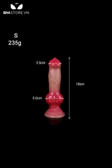 SMT1217 - Dương vật giả đỏ silicon uốn dẻo được có 4 kích cỡ