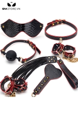 SMT1592 - Combo 7 món đồ cố định tư thế chất liệu giả da PU