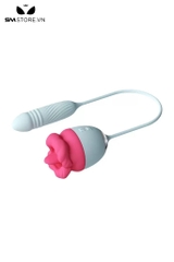 SMT2282 - Máy bú liếm nữ có lưỡi rung 10 tần số silicon dài 44.5cm