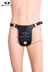 SMT2340 - Dây đai đeo dương vật giả da PU có 3 nấc gài