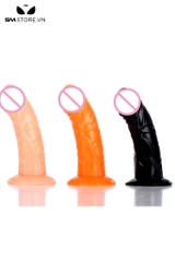 SMT2874 - Dương vật giả mini silicon mềm dài 15cm đế hít tường