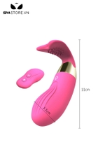 SMT1489 - Trứng rung hồng điều khiển từ xa có gai silicon dài 11cm