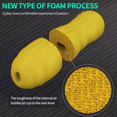 SMT2230 - Cốc thủ dâm có hạt nổi trong silicon mềm dẻo nhiều màu sắc