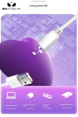 SMT1979 - Máy rung kẹp núm vú bằng silicon có dây dài 5.4cm