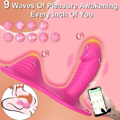 SMT2008 - Máy rung hậu môn silicon có 9 chế độ điều khiển qua APP