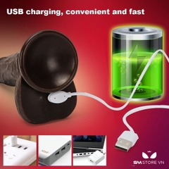 SMT2279 - Dương vật giả Châu Phi rung thụt điều khiển từ xa dài 21.5cm