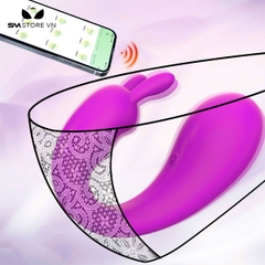 SMT2612 - Trứng rung 2 đầu tai thỏ có 9 chế độ điều khiển qua APP