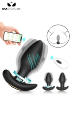 SMT1026 - Butt plug xoắn ốc hậu môn rung ngoáy 360 độ điều khiển từ xa