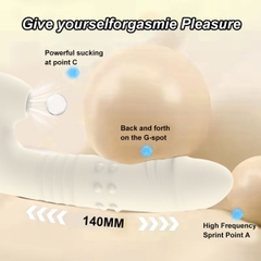 SMT2736 - Máy làm tình cầm tay có đế để tường rung hút 10 tần số