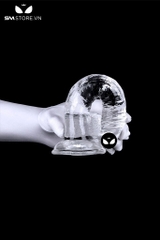 SMT487 - Dương vật giả silicon trắng trong suốt 7 size có độ bám dính