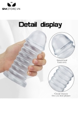 SMT2927 - Butt plug anal huge silicon có 8 tầng siêu to dài 16.5cm