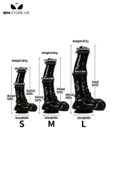 SMT2278 - Dương vật giả Châu Phi dính tường khổng lồ có 3 size
