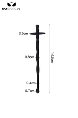 SMT2189 - Đồ chơi niệu đạo sounding silicon hình xoắn ốc dài 14.5cm