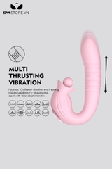 SMT1673 - Máy rung hút thụt 2 đầu với 10 chế độ xoay 360 độ