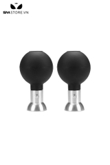 SMT687 - Hút núm vú làm bằng silicon màu đen điều khiển từ xa