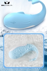 SMT1046 - Trứng rung cá voi silicon điều khiển qua APP có 10 chế độ