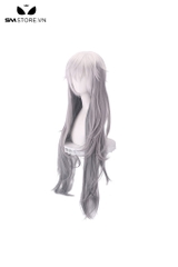 SMP164 - Tóc giả hóa trang Arknights Lappland màu xám xoăn dài 100cm