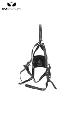 SMT233 - Khóa miệng muzzle gag với dây quai đeo kèm bóng đen