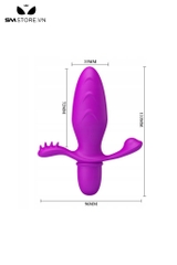 SMT1506 - Butt plug Pretty Love silicon 10 tần số rung dài 133mm