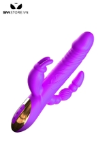 SMT2270 - Máy rung thụt đầu dương vật có 2 đầu và tai thỏ dài 21cm