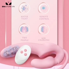 SMT1541 - Dương vật giả 3 đầu dành cho les điều khiển từ xa