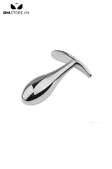 SMT2469 - Phích cắm hậu môn inox có chuôi thuyền đính hạt ngọc
