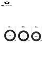 SMT571 - Combo 3 cockrings vòng đeo dương vật silicon màu đen