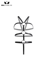SMT605 - Đồ lót BDSM chuyên dụng thiết kế đinh tán da PU màu đen