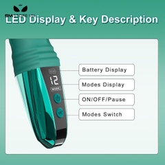 SMT1325 - Dương vật giả rung silicon mềm mại sạc USB dài 24cm