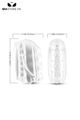 SMT2433 - Cốc thủ dâm rung 10 tần số Sakulove sạc điện dài 11.5cm