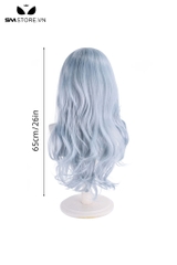 SMP154 - Tóc giả hóa trang anime xoăn lơi màu xanh biển dài 65cm